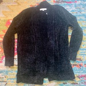 Black LOFT Open Cardigan